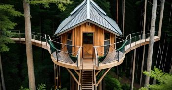 Erleben Sie einen erholsamen Baumhaus-Urlaub in Deutschland Erleben Sie einen erholsamen Baumhaus-Urlaub in Deutschland (Foto: AdobeStock 621154045 Agry)