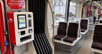 Komfortabler und effizienter: VAG führt neue Straßenbahnen mit modernen Fahrscheinautomaten ein Innovatives Bezahlsystem: Freiburgs Straßenbahnen akzeptieren nur noch bargeldlose (Foto: Freiburger Verkehrs AG)