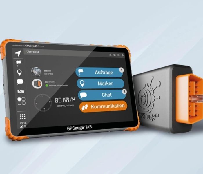 Plug & Play-Telematik für den flexiblen Einsatz: Das GPSauge OBD (Foto: GPSoverIP und Kugelmann)
